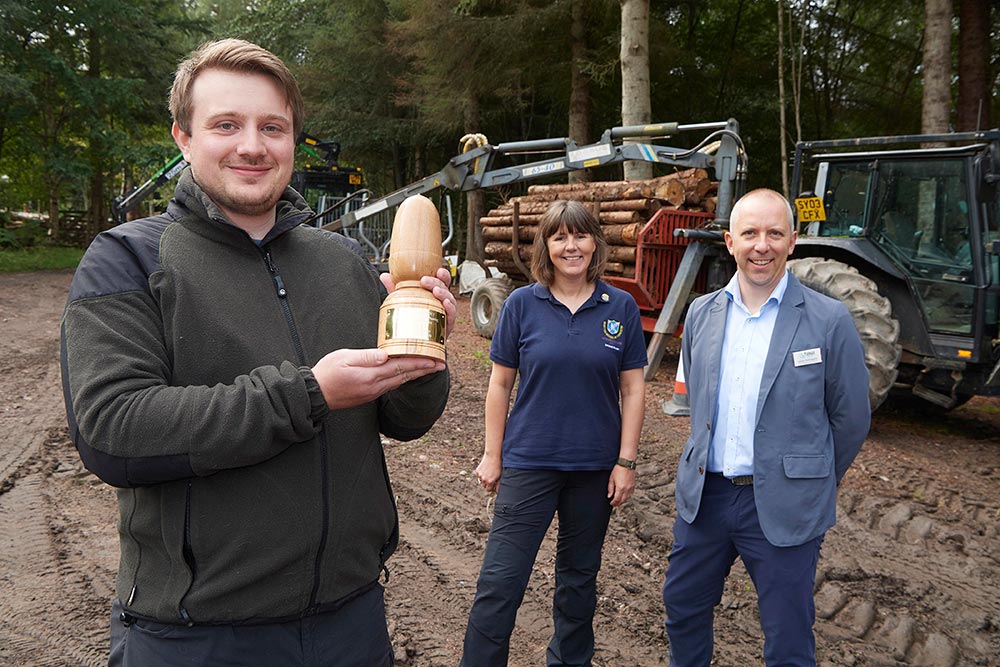 A student from the Scottish School of Forestry at Inverness College UHI won an award from Tilhill Forestry for a report on woodland creation. A student from the Scottish School of Forestry at Inverness College UHI won an award from Tilhill Forestry for a report on woodland creation.