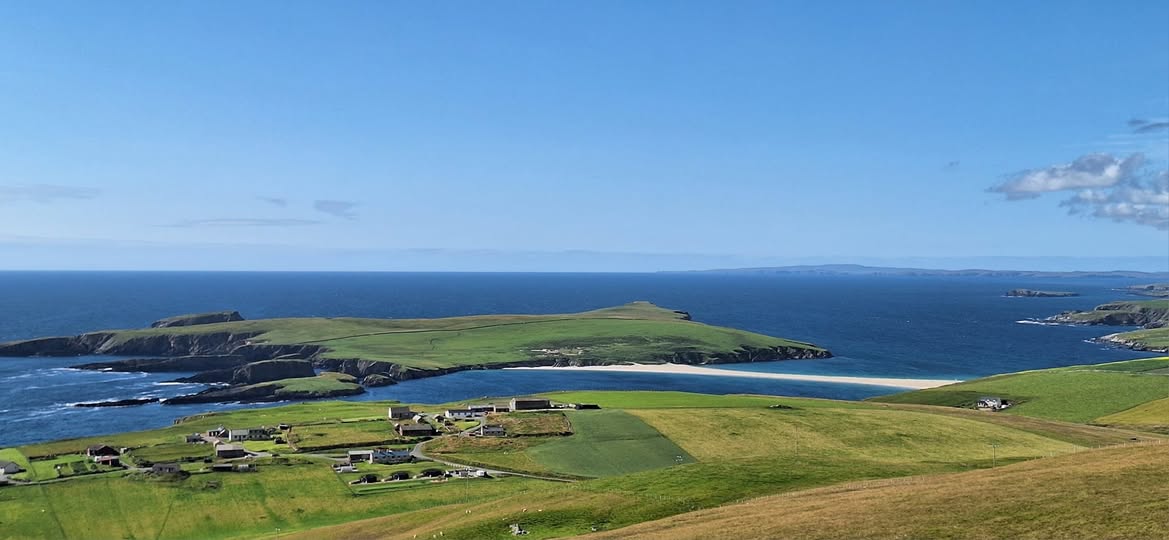 A photograph showing a croft on Shetland A photograph showing a croft on Shetland